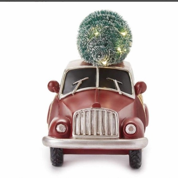 Woodie car & tree led table decoration Christmas tree Xmas holiday winter decor - Picture 4 of 7